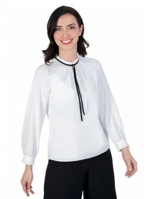 Blusa Atelier Petite manga larga para mujer