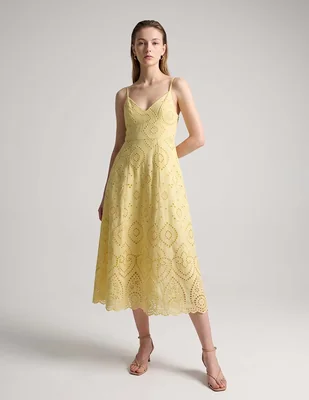 Vestido midi casual maison 123 para mujer