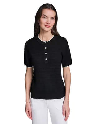 Blusa Karl Lagerfeld Paris manga corta para mujer