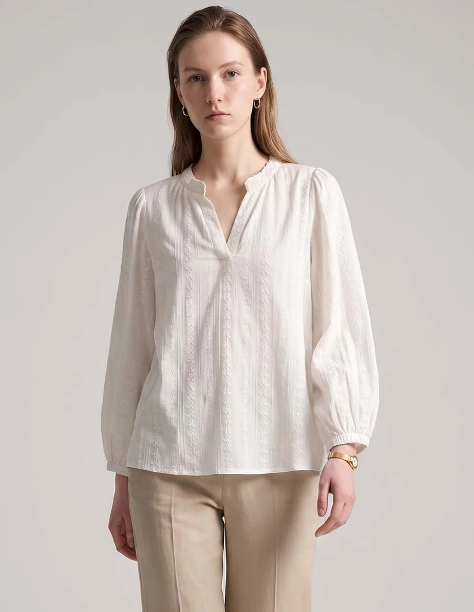 Blusa maison 123 manga larga para mujer