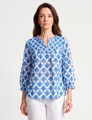Blusa Talbots manga 3/4 para mujer