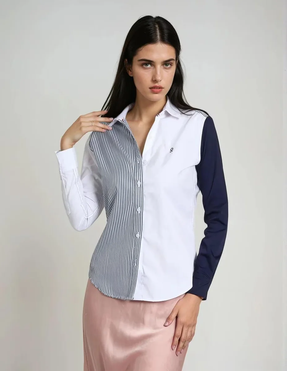 Blusa camisera Muletta manga larga para mujer