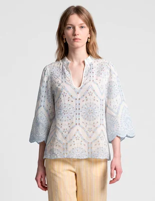 Blusa maison 123 manga 3/4 para mujer