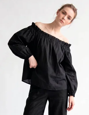 Blusa kur.kuma manga larga para mujer