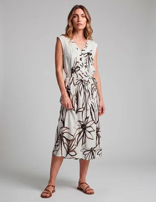 Vestido midi casual rabbit para mujer