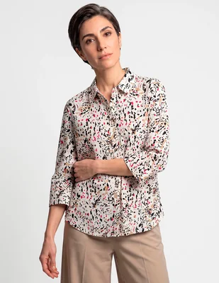 Blusa chico's manga 3/4 para mujer