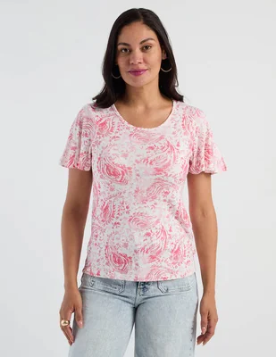 Blusa Morango manga corta para mujer