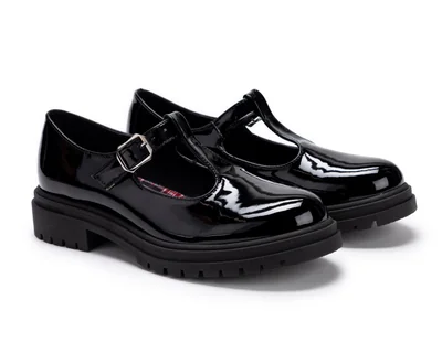 Zapatos Escolares Up & Down Negros para Mujer