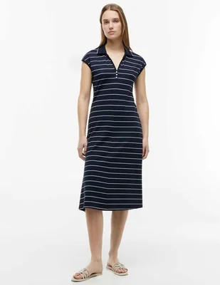 Vestido largo casual Tommy Lyocell Pique para mujer