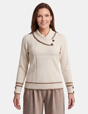 Blusa vitos grainne 4 manga larga para mujer
