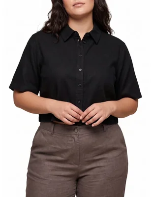 Blusa only carmakoma manga corta para mujer