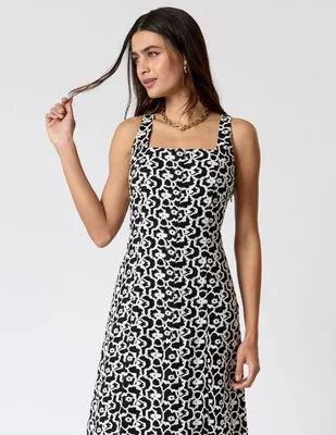 Vestido midi casual Criteria para mujer