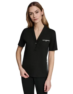 Blusa Karl Lagerfeld Paris manga corta para mujer