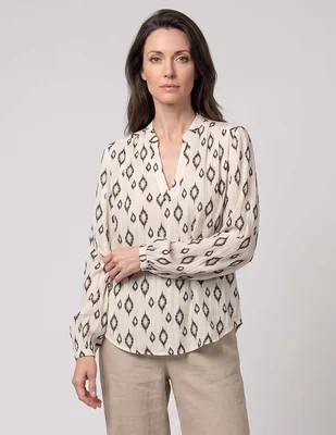 Blusa Chico's manga larga para mujer