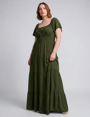 Vestido Map de viscosa para mujer