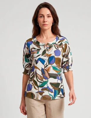 Blusa delirium manga al codo para mujer
