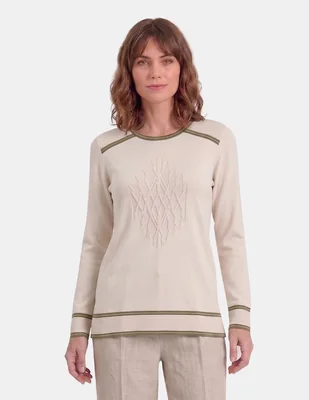 Blusa vitos marenna 3 manga larga para mujer