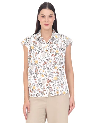 Blusa duplan grupo damasco manga corta para mujer