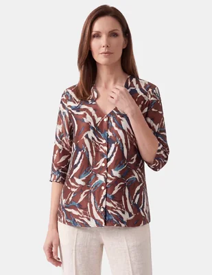 Blusa vitos manga corta para mujer