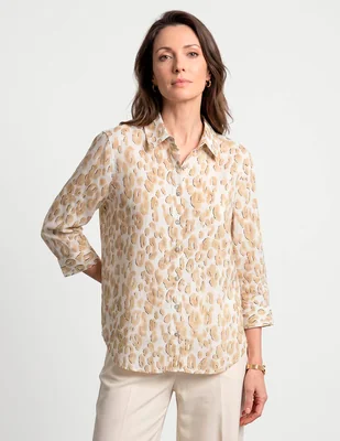 Blusa chico´s manga 3/4 para mujer