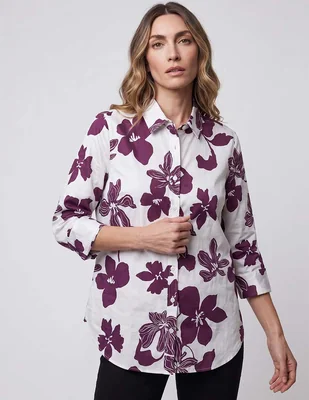 Blusa Chico's manga 3/4 para mujer