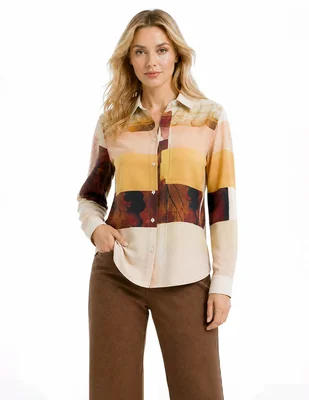 Blusa Foley's Muriel manga larga para mujer