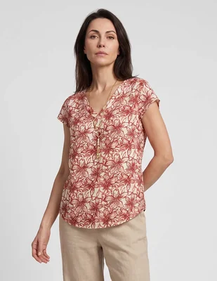 Blusa delirium manga corta para mujer