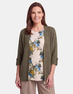 Blusa vitos grainne 4 manga 3/4 para mujer