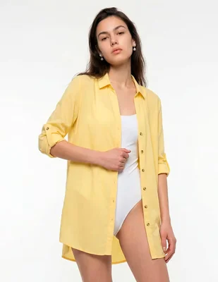 Salida de playa blusa Map para mujer