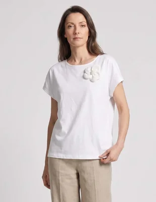 Blusa Damaia Atelier manga corta para mujer