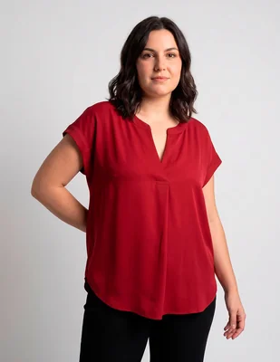 Blusa manga corta para mujer