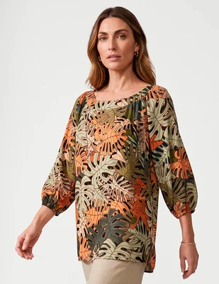 Blusa Tœnica Damaia Atelier Piezas Sueltas Manga 3/4 Para Mujer
