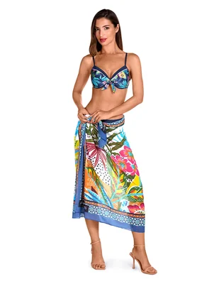 Pareo dolores cortés con estampado gráfico