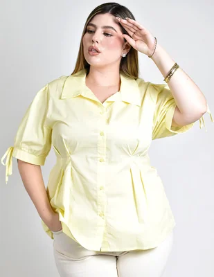 Blusa Roman Fashion manga al codo para mujer