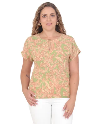 Blusa duplan petite grupo orlando manga corta para mujer