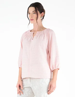 Blusa margaret manga 3/4 para mujer