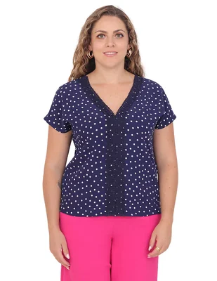 Blusa Duplan Petite Grupo Lisboa manga corta para mujer