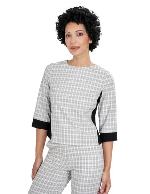Blusa atelier petite manga 3/4 para mujer