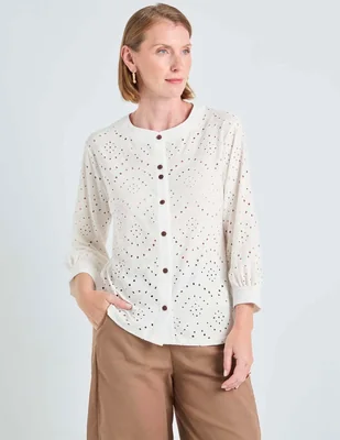 Blusa Loren's manga 3/4 para mujer