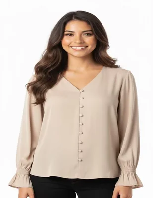 Blusa Marsel manga larga para mujer