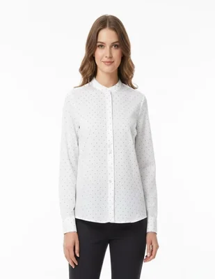 Blusa camisera Marsel manga larga para mujer