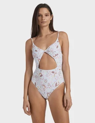 Traje de baño completo Roxy estampado floral para mujer
