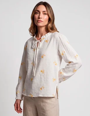 Blusa Morango manga larga para mujer
