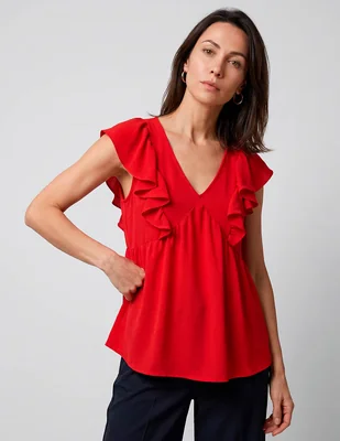 Blusa lorenza blau manga corta para mujer