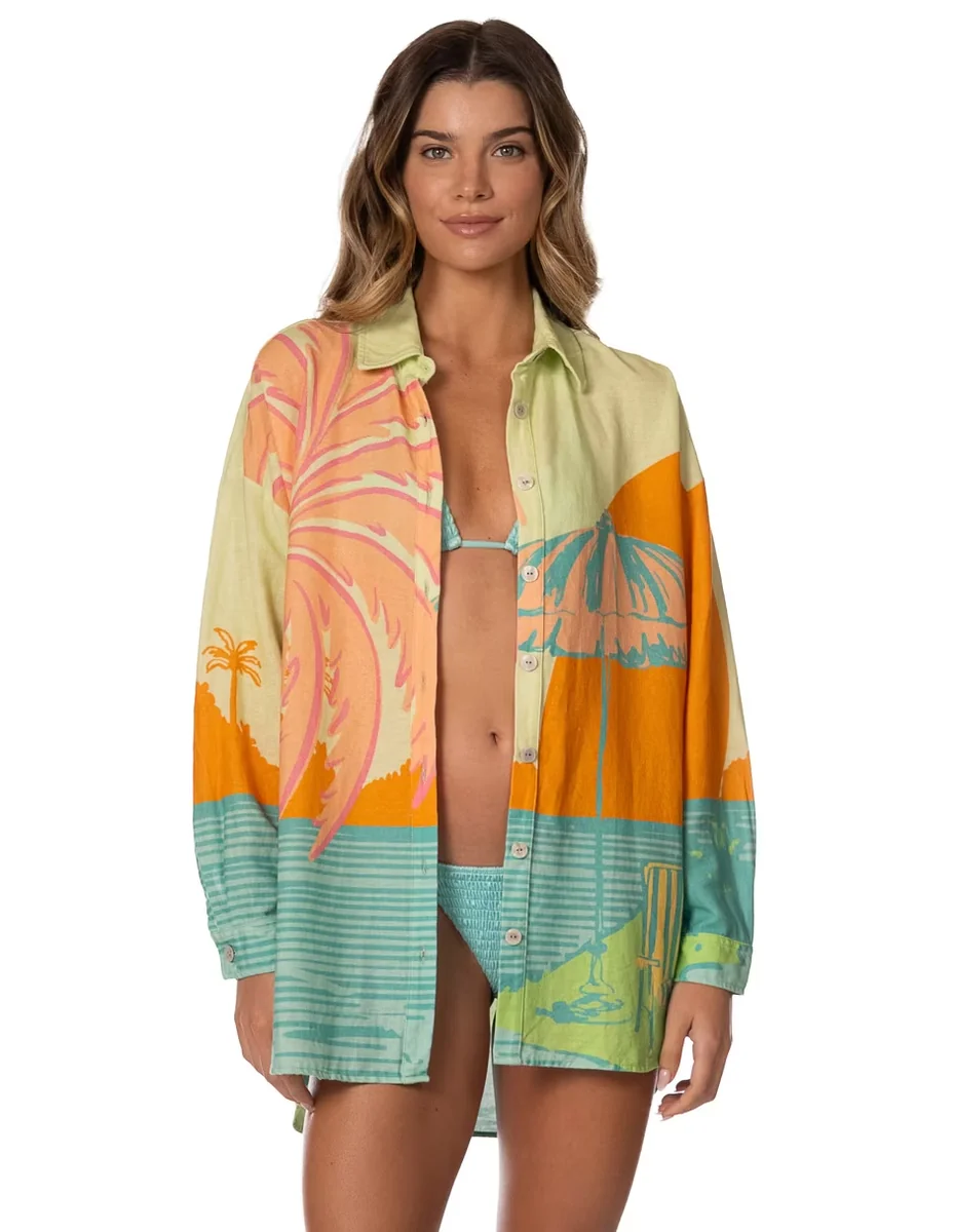 Salida de playa MAAJI con Botones para Mujer