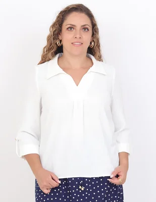 Blusa Duplan Petite Grupo Lisboa manga 3/4 para mujer