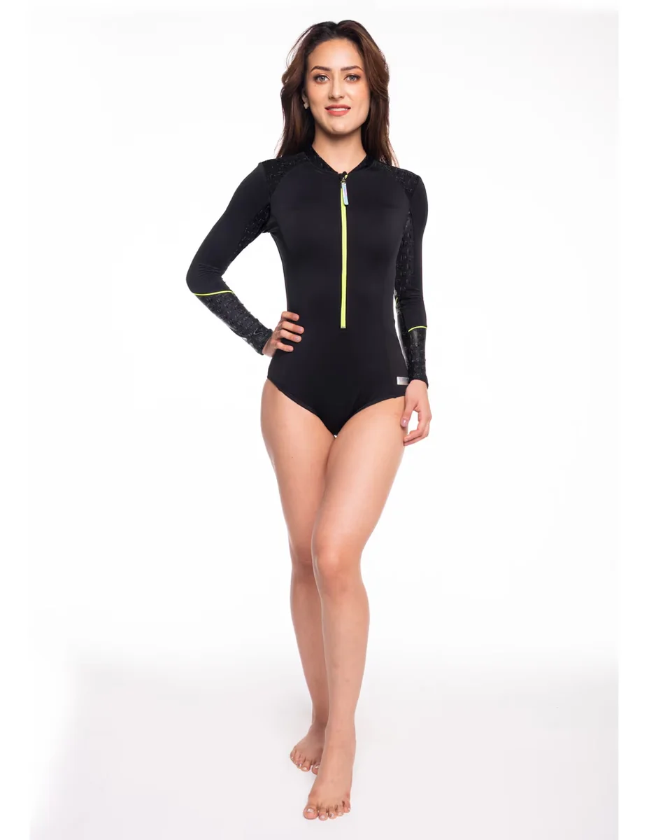 Sunskin estampado texto para mujer