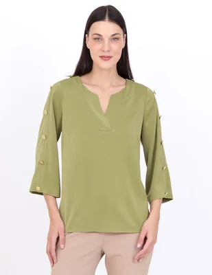 Blusa Duplan manga 3/4 para mujer
