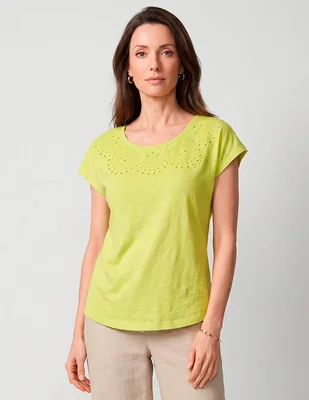 Blusa Talbots manga corta para mujer