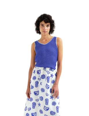 Blusa compañía fantastica sin manga para mujer